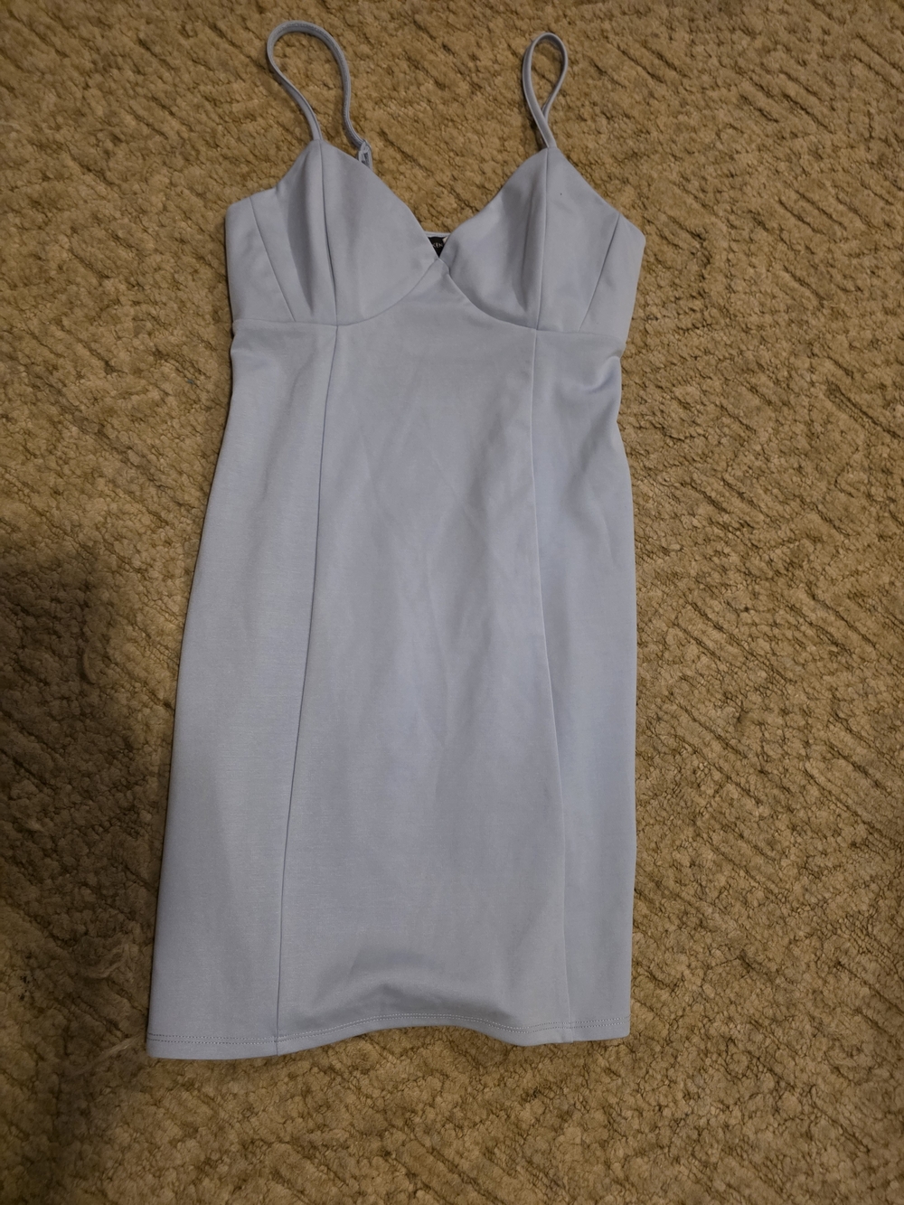 Kendall & Kylie Pale Blue Spaghetti-Strap Mini Dress